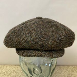 Harris Tweed newsboy cap by Lands End